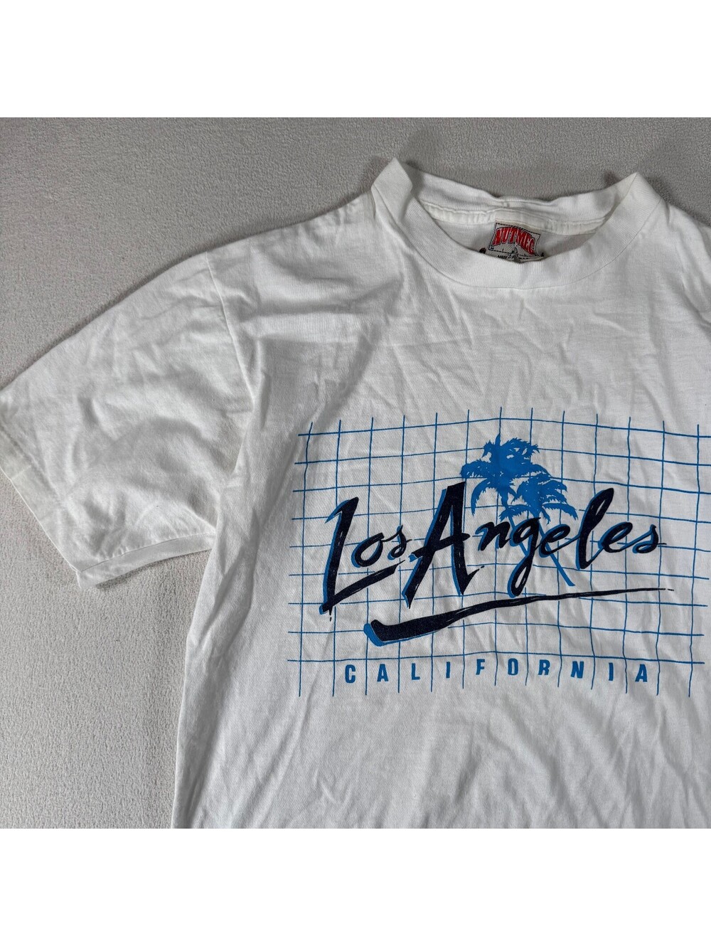 Vintage Nutmeg Los Angeles California Graphic T-Shirt Size Large